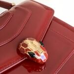 BVLGARI Serpenti Forever Glossy Calfskin Top Handle Bag 18cm Luxury Snakehead Chain Shoulder Crossbody Bag BVLGARI Serpenti Forever Glossy Calfskin Top Handle Bag 18cm Luxury Snakehead Chain Shoulder Crossbody Bag