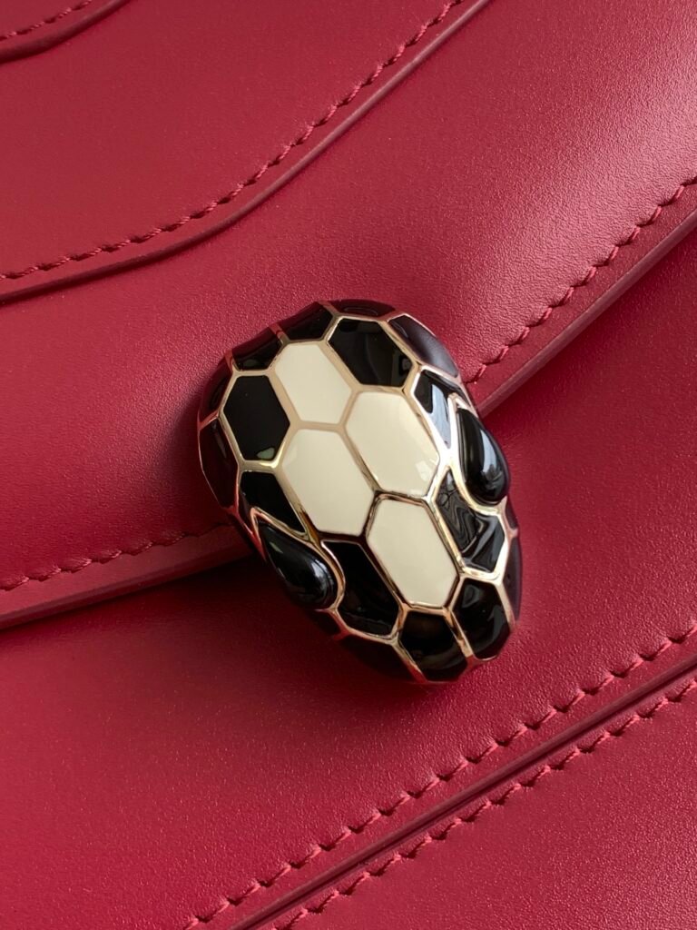BVLGARI Serpenti Forever Shoulder Bag 25cm Calfskin Chain Bag in 3 Colors with Smart Chip – Image 6
