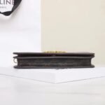 CELINE Triomphe Canvas and Calfskin 3-in-1 Chain Shoulder Bag 20.5cm Parisian Chic Crossbody and Underarm Bag 5