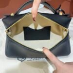Loro Piana Extra Bag L23 Smooth Calfskin Top Handle Crossbody Bag 23cm for Women Aesthetic Vanity Case Handbag Loro Piana Extra Bag L23 Smooth Calfskin Top Handle Crossbody Bag 23cm for Women Aesthetic Vanity Case Handbag