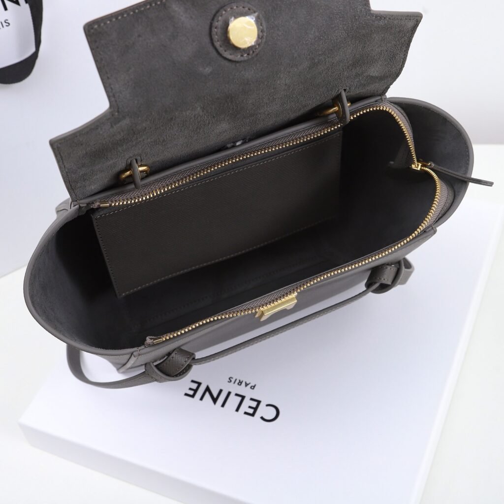 Celine Belt Bag Nano Micro Sizes Calfskin Leather Handbag Luxury Crossbody Bag 3 Colors 20cm 24cm – Image 15