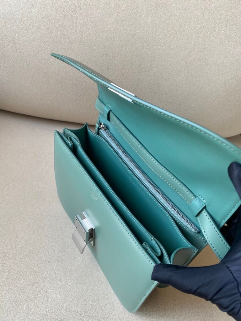 Celine Classic Box Bag 24cm Medium Liége Calfskin Crossbody Handbag 6 Colors – Image 15 Celine Classic Box Bag 24cm Medium Liége Calfskin Crossbody Handbag 6 Colors – Image 15