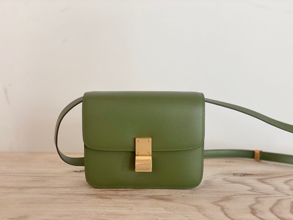 Celine Classic Box Bag 18.5cm Teen Size 8 Colors Minimalist Crossbody Polished Calfskin – Image 13