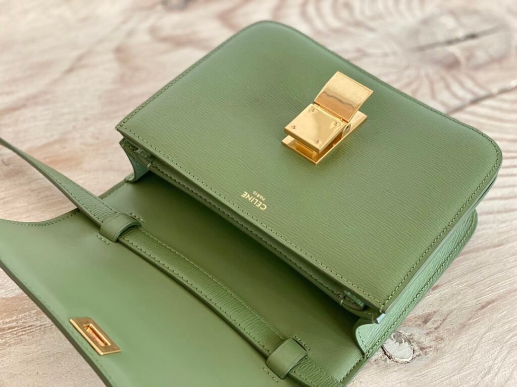 Celine Classic Box Bag 18.5cm Teen Size 8 Colors Minimalist Crossbody Polished Calfskin – Image 14