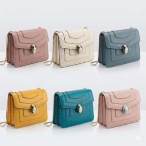 BVLGARI Serpenti Forever Shoulder Bag 20cm Small Calfskin Leather Crossbody Bag Chain Strap 6 Colors BVLGARI Serpenti Forever Shoulder Bag 20cm Small Calfskin Leather Crossbody Bag Chain Strap 6 Colors