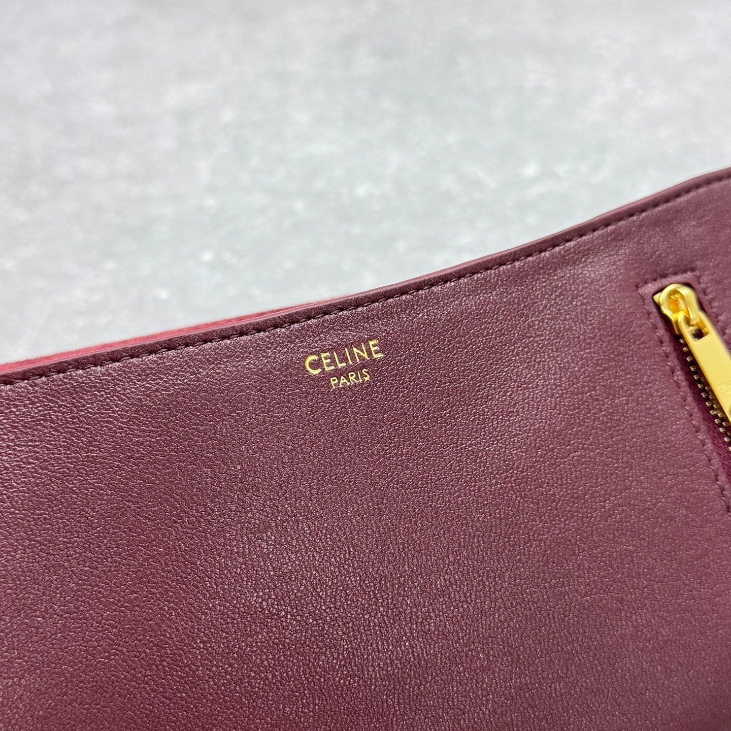 Celine Half-Moon Hobo Bag 25cm Triomphe Oil-Waxed Leather Underarm Bag with Gold Hardware