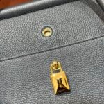 Loro Piana Loom L32 Handbag 33cm Tender Calfskin Luxury Designer Tote Bag with Gold Padlock & Removable Pouch