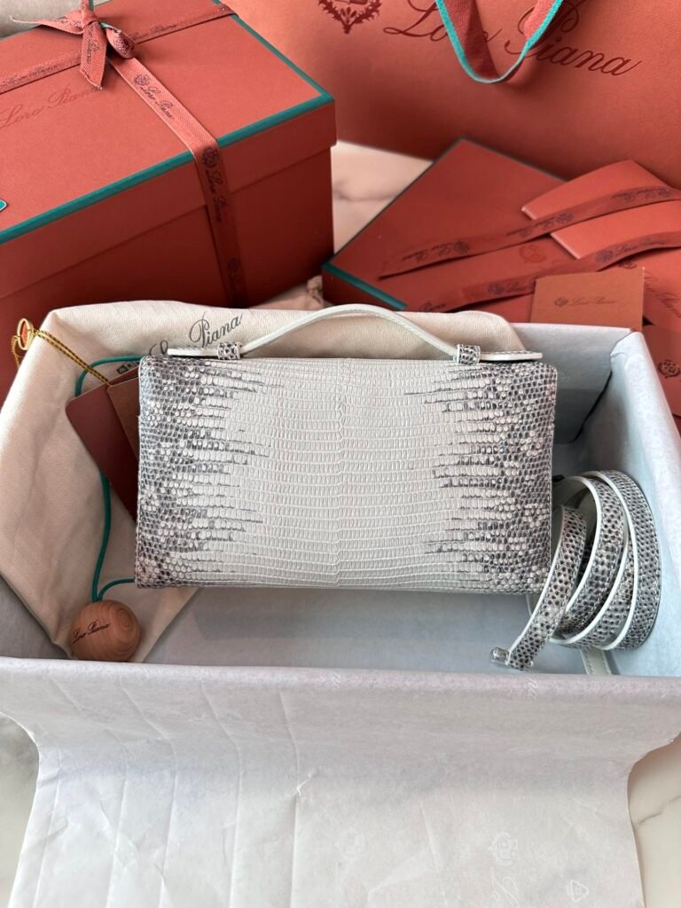 Loro Piana Extra Pocket L19 Himalayan Lizard Skin Bag Exclusive High-End Customization – Image 6