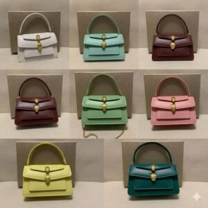 BVLGARI x Alexander Wang Serpenti Forever Belt Bag 7 Colors Luxury Leather Top Handle Crossbody Bag 18.5cm BVLGARI x Alexander Wang Serpenti Forever Belt Bag 7 Colors Luxury Leather Top Handle Crossbody Bag 18.5cm