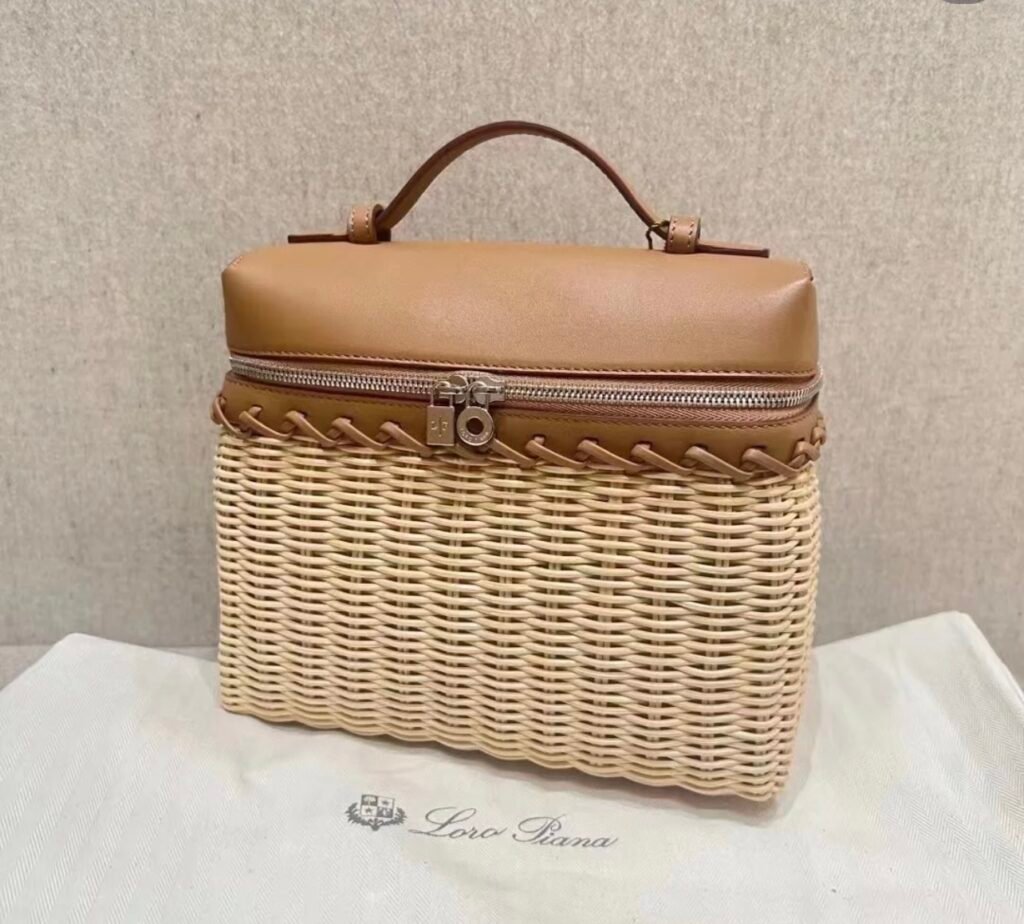 Loro Piana Extrapocket Wicker Bag Hand-Woven Bamboo Picnic Basket Multiple Colors &ndash; Image 13