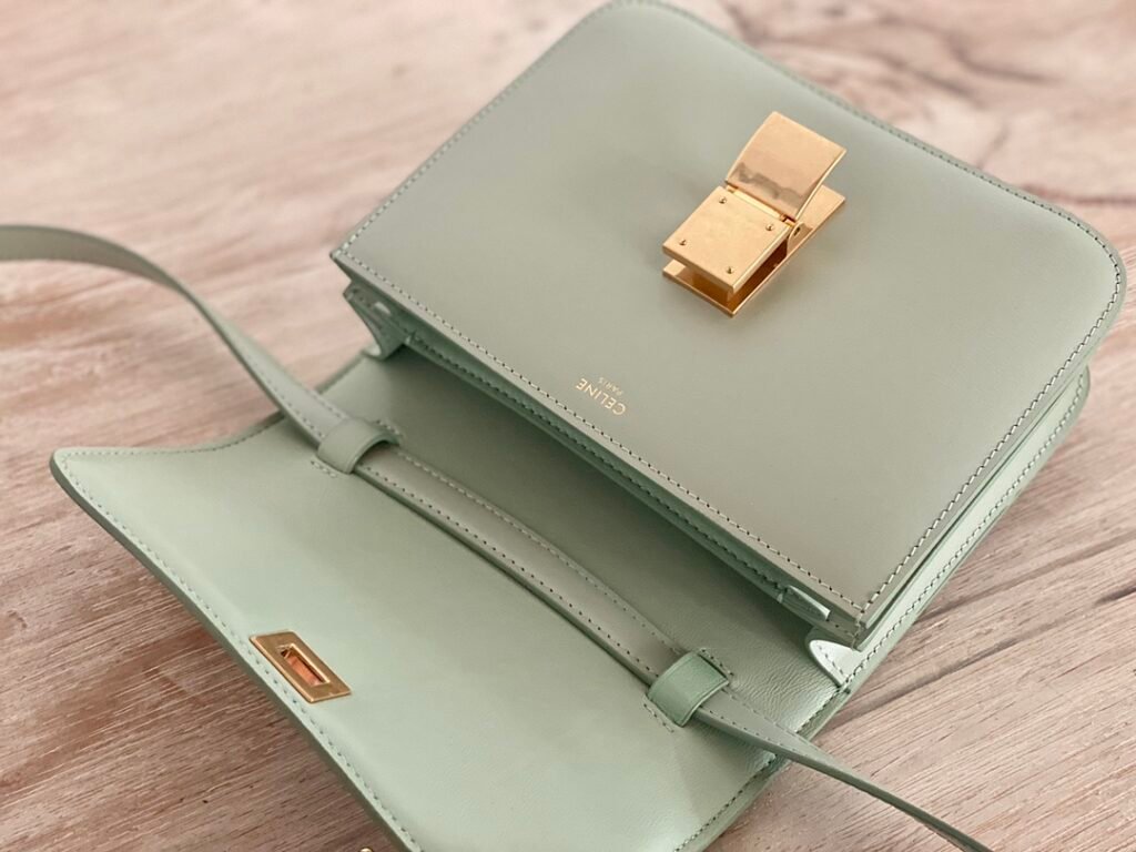 Celine Classic Box Bag 18.5cm Teen Size 8 Colors Minimalist Crossbody Polished Calfskin – Image 16