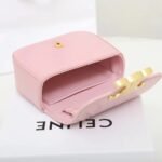 CELINE Triomphe Mini Flap Bags 11cm Luxury Small Crossbody Purse in Calfskin 3 Colors 7