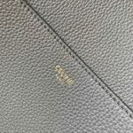 CELINE Sangle Bucket Bag 23x33cm Soft Grained Calfskin Leather Large Shoulder Tote with Removable Wool Strap for Work and Travel 7