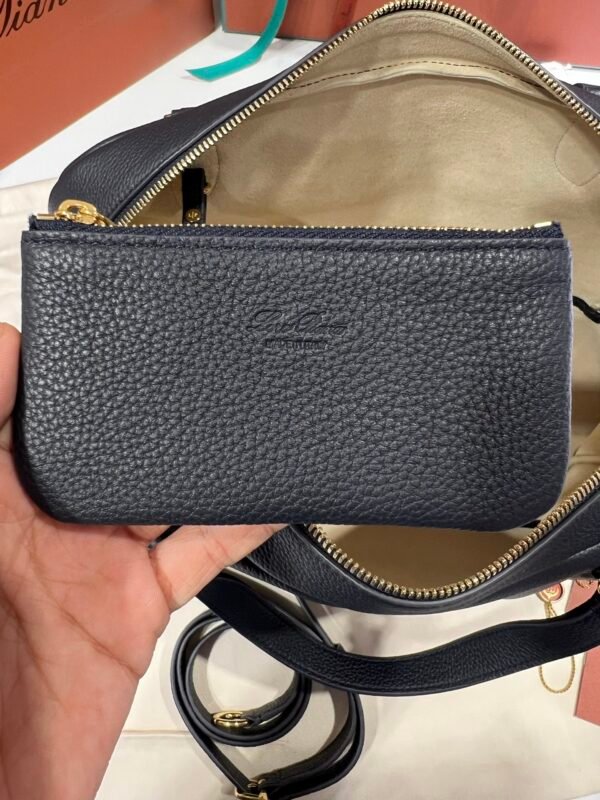 Loro Piana Needle Bag 39cm Tender Calfskin Large Leather Satchel with Detachable Crossbody Strap High-End Designer Handbag