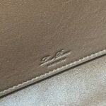 Loro Piana Extra Softy L33 Bag 33cm Herringbone Wool and Chocolate Grainy Leather Women’s Elongated Crossbody Handbag