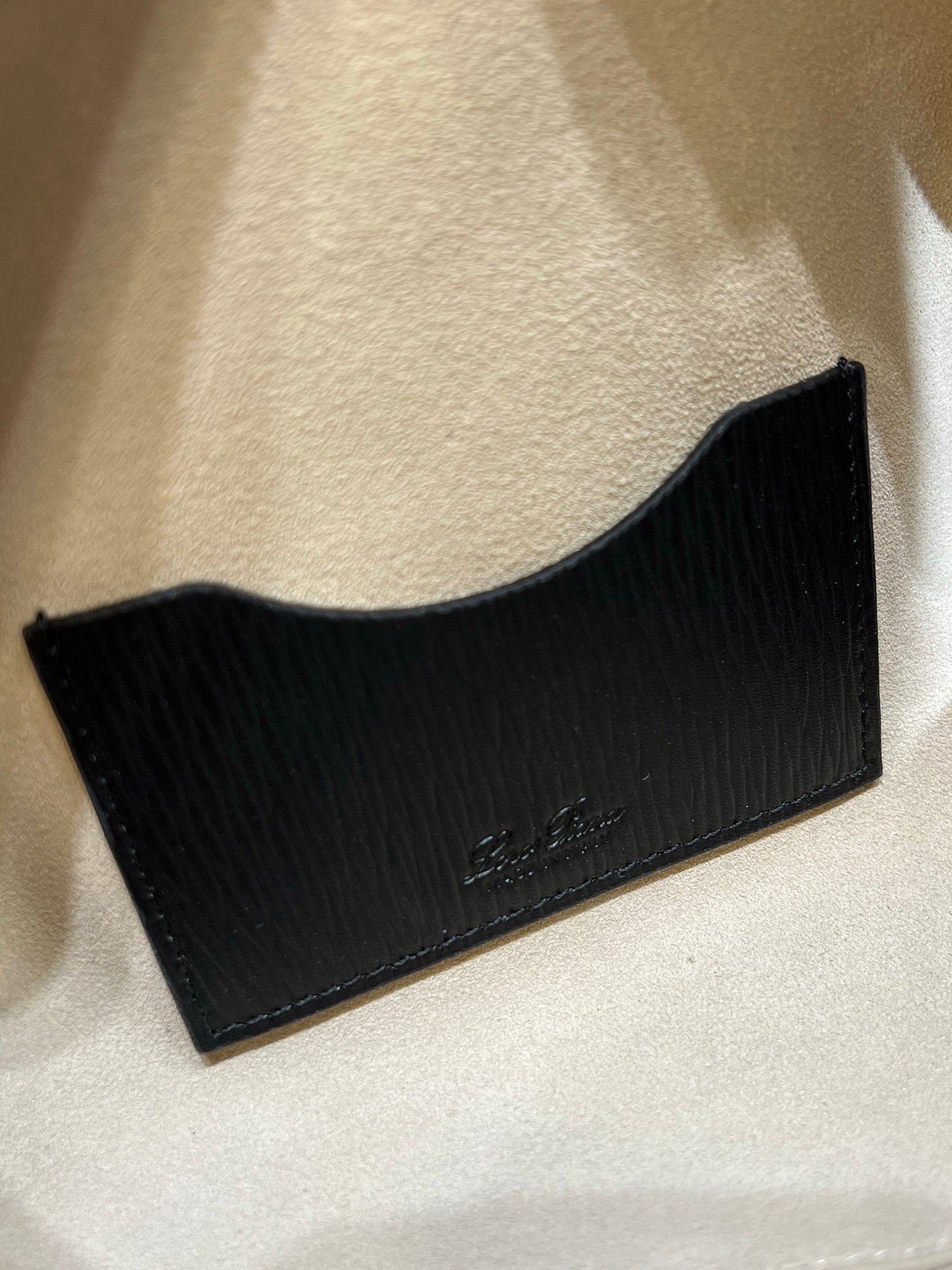 Loro Piana L23 Extra Handbag 23cm Black Textured Leather Minimalist Shoulder Bag with Gold Hardware and Gift Box Loro Piana L23 Extra Handbag 23cm Black Textured Leather Minimalist Shoulder Bag with Gold Hardware and Gift Box