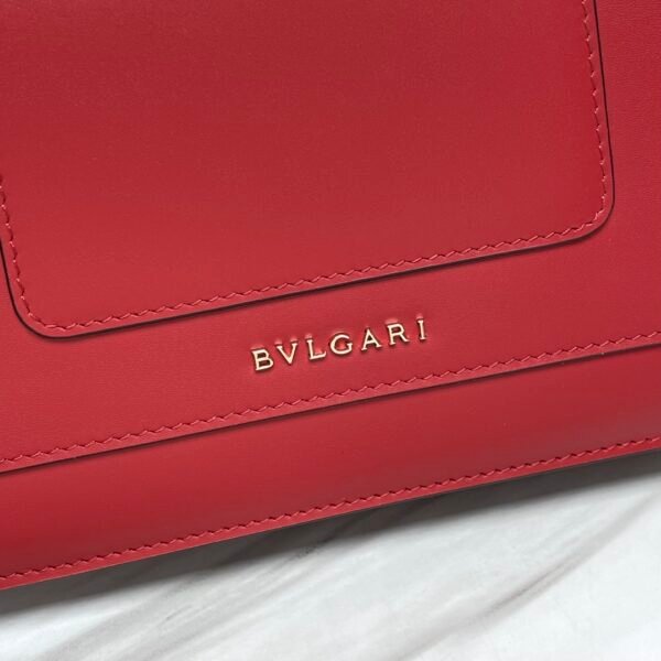 7 BVLGARI Serpenti Forever Calfskin Crossbody Bag 22.5cm Snakehead Enamel Closure Chain Shoulder Bag 4 Colors