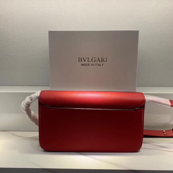 7 Bvlgari x Alexander Wang Collaboration Serpenti in Love Collection Mini Leather Shoulder Bag 26cm Calfskin Crossbody Bag with Iconic Snakehead Closure 4 Colors