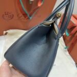 Loro Piana Loom L25 Handbag 25cm Tender Calfskin Leather Top-Handle Bag with Crossbody Strap and Iconic Padlock