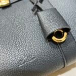 Loro Piana Loom L25 Handbag 25cm Tender Calfskin Leather Top-Handle Bag with Crossbody Strap and Iconic Padlock