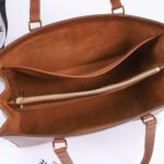 CELINE Large Business Tote Bag 39.5cm Tan Italian Leather Women’s Briefcase for 14-inch Laptop and Office Essentials 8