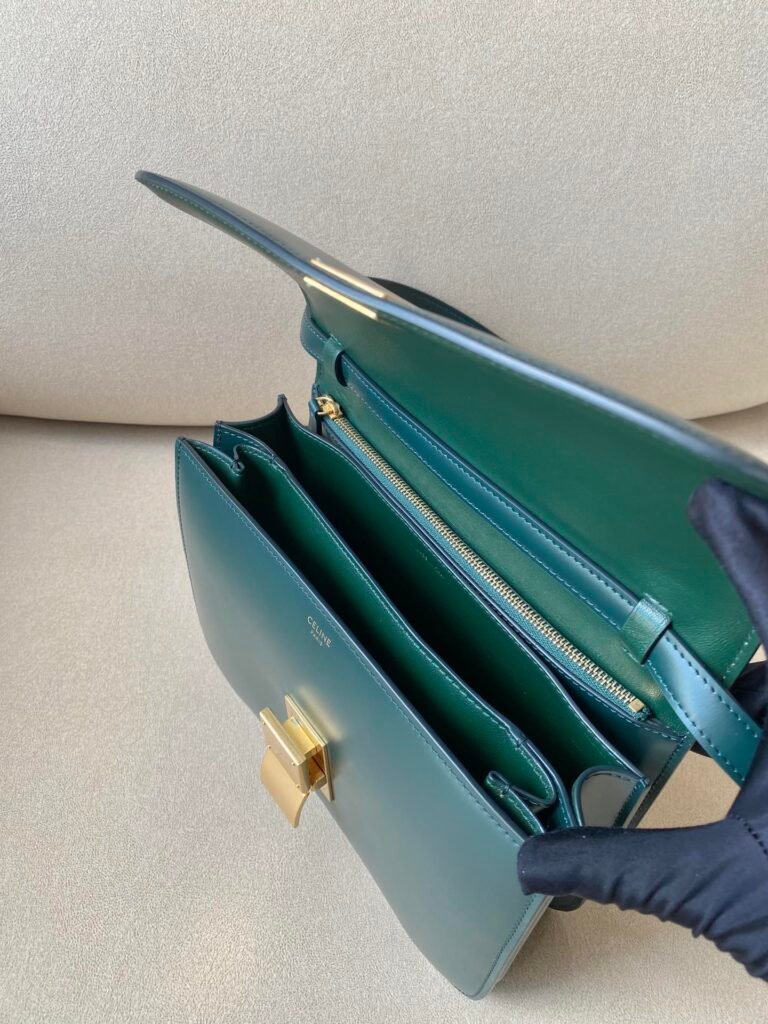 Celine Classic Box Bag 24cm Medium Liége Calfskin Crossbody Handbag 6 Colors – Image 2 Celine Classic Box Bag 24cm Medium Liége Calfskin Crossbody Handbag 6 Colors – Image 2