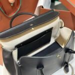 Loro Piana Loom L32 Grained Calfskin Handbag 33cm Designer Tote Bag with Padlock & Pouch Loro Piana Loom L32 Grained Calfskin Handbag 33cm Designer Tote Bag with Padlock & Pouch