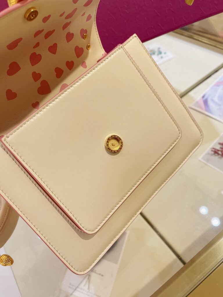 BVLGARI Serpenti Forever Valentine’s Day Lambskin Crossbody Bag Set with Heart Coin Purse & Silk Scarf Handbags – Image 7