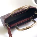 BVLGARI Serpentine Duo Tote Bag 21.5cm Designer Quilted Patent Leather Evening Bag with Snake Handles BVLGARI Serpentine Duo Tote Bag 21.5cm Designer Quilted Patent Leather Evening Bag with Snake Handles