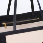 Celine Cabas Thais Tote Bag 31cm Textile and Calfskin Leather Premium Commuter & Travel Shopping Bag 8