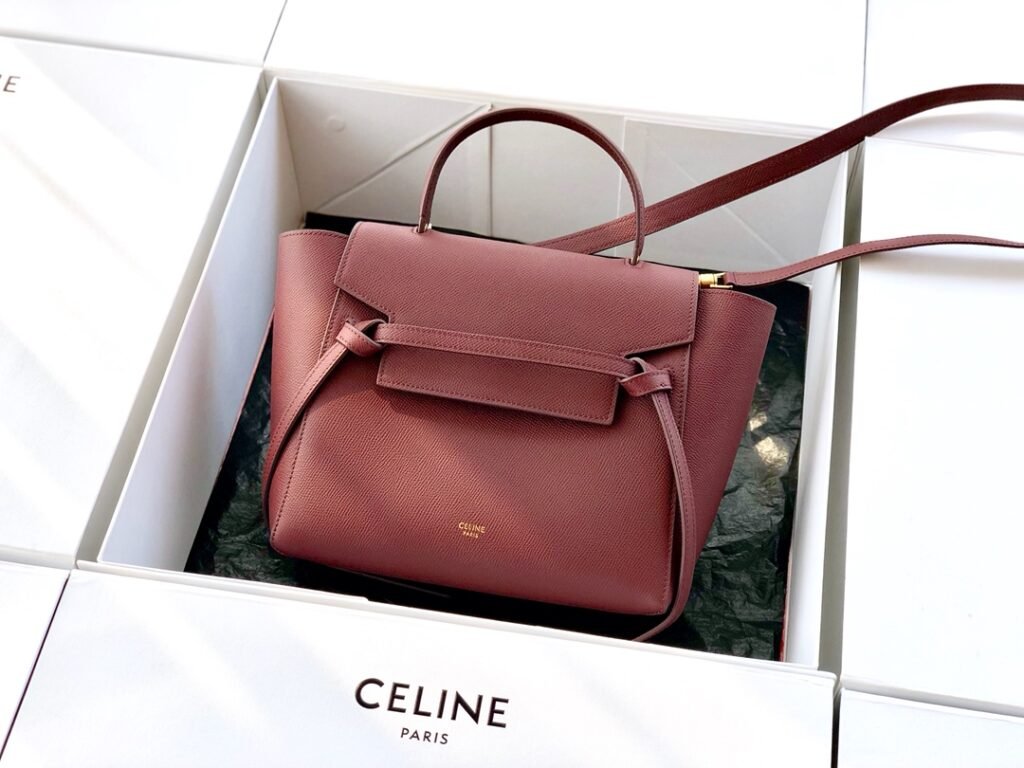 Celine Belt Bag 24cm Grained Calfskin Designer Handbag Nano Sizes 10+ Colors – Image 12 Celine Belt Bag 24cm Grained Calfskin Designer Handbag Nano Sizes 10+ Colors – Image 12