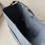 CELINE Sangle Bucket Bag 23x33cm Soft Grained Calfskin Leather Large Shoulder Tote with Removable Wool Strap for Work and Travel 9