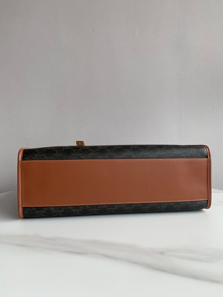 CELINE Horizontal Cabas Tote Bag 43cm Triomphe Canvas Laptop Handle Bag &ndash; Image 9
