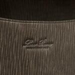 Loro Piana Loom L32 Handbag 33cm Dark Brown Grained Calfskin Leather Tote with Signature Gold Padlock and Key