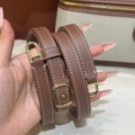 Loro Piana Extra Bag L23 Caramel Leather & Linen Canvas Crossbody Handbag 23cm for Women Top-Handle Bag with Signature Charms Loro Piana Extra Bag L23 Caramel Leather & Linen Canvas Crossbody Handbag 23cm for Women Top-Handle Bag with Signature Charms