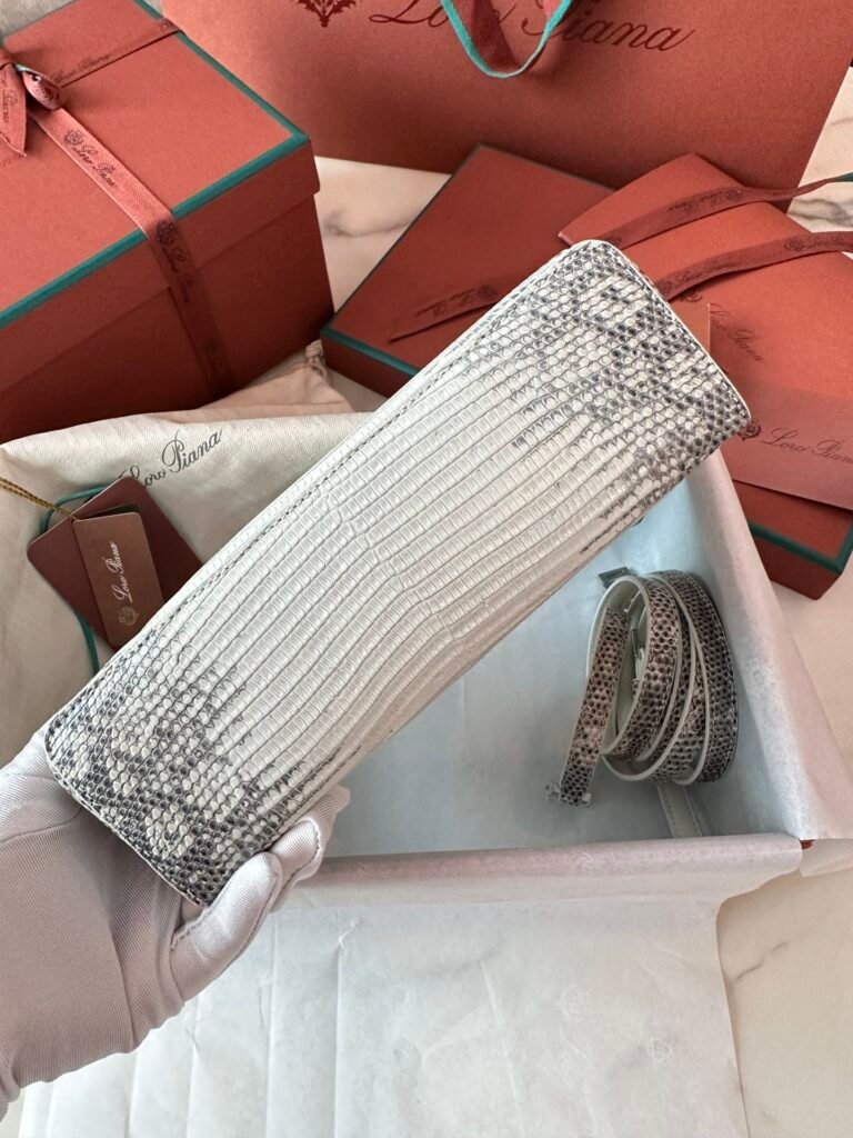 Loro Piana Extra Pocket L19 Himalayan Lizard Skin Bag Exclusive High-End Customization &ndash; Image 9