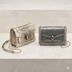 BVLGARI Serpenti Forever Luxury Shoulder Bag 19cm Metallic Karung Skin Crossbody Handbag with Iconic Snakehead Enamel Clasp BVLGARI Serpenti Forever Luxury Shoulder Bag 19cm Metallic Karung Skin Crossbody Handbag with Iconic Snakehead Enamel Clasp