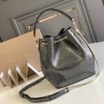 BVLGARI Serpenti Forever Metallic Karung Leather Bucket Bag 16cm Exotic Drawstring Crossbody and Top Handle Handbag with Signature Snakehead Closure BVLGARI Serpenti Forever Metallic Karung Leather Bucket Bag 16cm Exotic Drawstring Crossbody and Top Handle Handbag with Signature Snakehead Closure