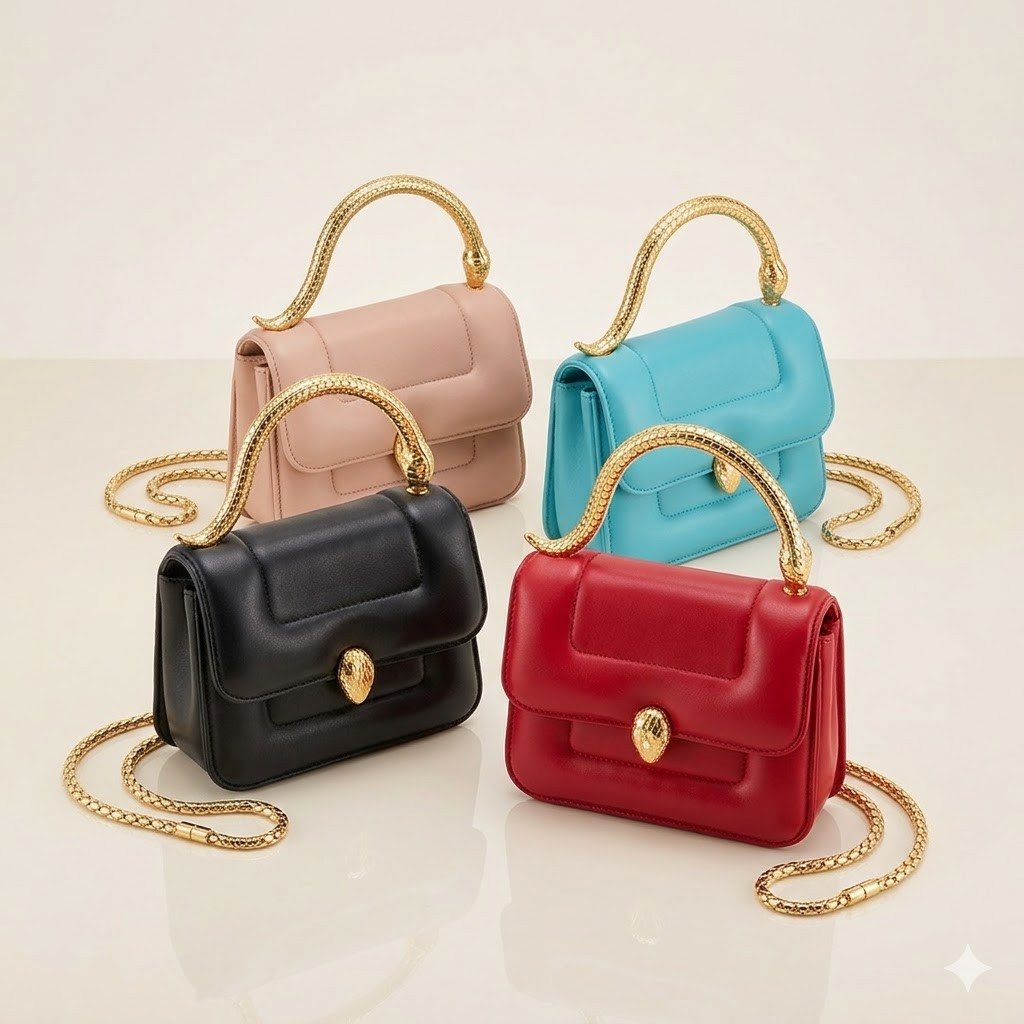 BVLGARI x Mary Katrantzou Serpenti Top Handle Bag19cm Limited Edition Matelassé Lambskin Crossbody – Image 1 BVLGARI x Mary Katrantzou Serpenti Top Handle Bag19cm Limited Edition Matelassé Lambskin Crossbody – Image 1