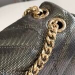 BVLGARI Serpenti Cabochon Shoulder Bag 22.5cm Metallic Karung Watersnake Leather Crossbody Bag with Matelassé Quilted Pattern and Iconic Enamel Snakehead Clasp BVLGARI Serpenti Cabochon Shoulder Bag 22.5cm Metallic Karung Watersnake Leather Crossbody Bag with Matelassé Quilted Pattern and Iconic Enamel Snakehead Clasp