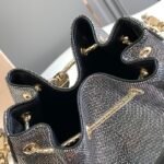 BVLGARI Serpenti Forever Metallic Karung Leather Bucket Bag 16cm Exotic Drawstring Crossbody and Top Handle Handbag with Signature Snakehead Closure BVLGARI Serpenti Forever Metallic Karung Leather Bucket Bag 16cm Exotic Drawstring Crossbody and Top Handle Handbag with Signature Snakehead Closure
