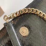 BVLGARI Serpenti Cabochon Shoulder Bag 22.5cm Metallic Karung Watersnake Leather Crossbody Bag with Matelassé Quilted Pattern and Iconic Enamel Snakehead Clasp BVLGARI Serpenti Cabochon Shoulder Bag 22.5cm Metallic Karung Watersnake Leather Crossbody Bag with Matelassé Quilted Pattern and Iconic Enamel Snakehead Clasp
