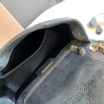 BVLGARI Serpenti Cabochon Shoulder Bag 22.5cm Metallic Karung Watersnake Leather Crossbody Bag with Matelassé Quilted Pattern and Iconic Enamel Snakehead Clasp BVLGARI Serpenti Cabochon Shoulder Bag 22.5cm Metallic Karung Watersnake Leather Crossbody Bag with Matelassé Quilted Pattern and Iconic Enamel Snakehead Clasp